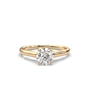 Phoebe Trelis Solitaire Engagement Ring with 0.3-Carat Round Shape  Diamond