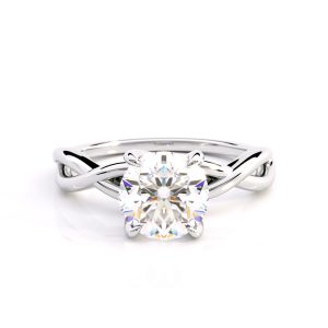 Χλόη, Μονόπετρο Δαχτυλίδι Αρραβώνα with 0.73-Carat Round Shape Lab Grown Diamond