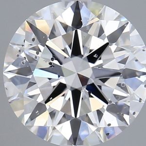 3.02-Carat Round Shape Lab Grown Diamond
