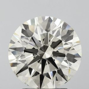 3.11-Carat Round Shape Lab Grown Diamond