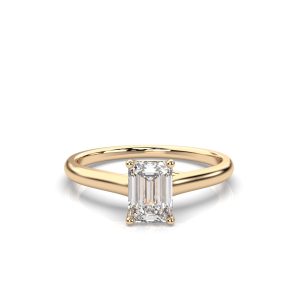 Φοίβη, Μονόπετρο Δαχτυλίδι Αρραβώνα with 0.94-Carat Emerald Shape Lab Grown Diamond