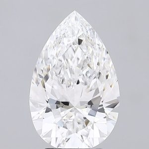 4.09-Carat Pear Shape Lab Grown Diamond