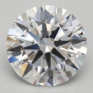 3.41-Carat Round Shape Lab Grown Diamond