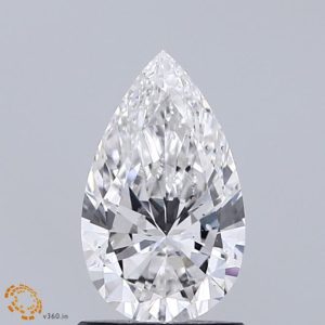 1.02-Carat Pear Shape Lab Grown Diamond