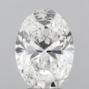 3.09-Carat Oval Shape Lab Grown Diamond