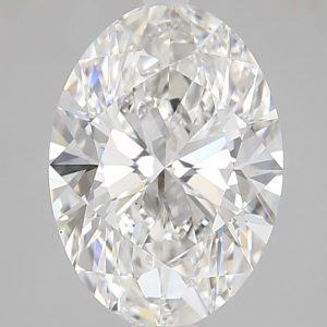 3.09-Carat Oval Shape Lab Grown Diamond