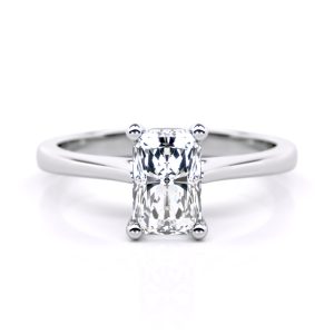 Selene 4-Prong Solitaire Engagement Ring with 5.05-Carat Radiant Shape Lab Grown Diamond