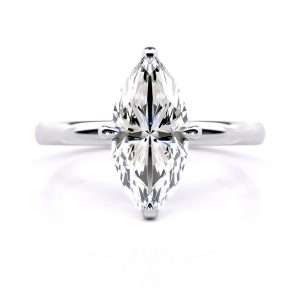 Nina Solitaire Engagement Ring with 5.02-Carat Marquise Shape Lab Grown Diamond