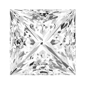 0.93-Carat Princess Shape Lab Grown Diamond